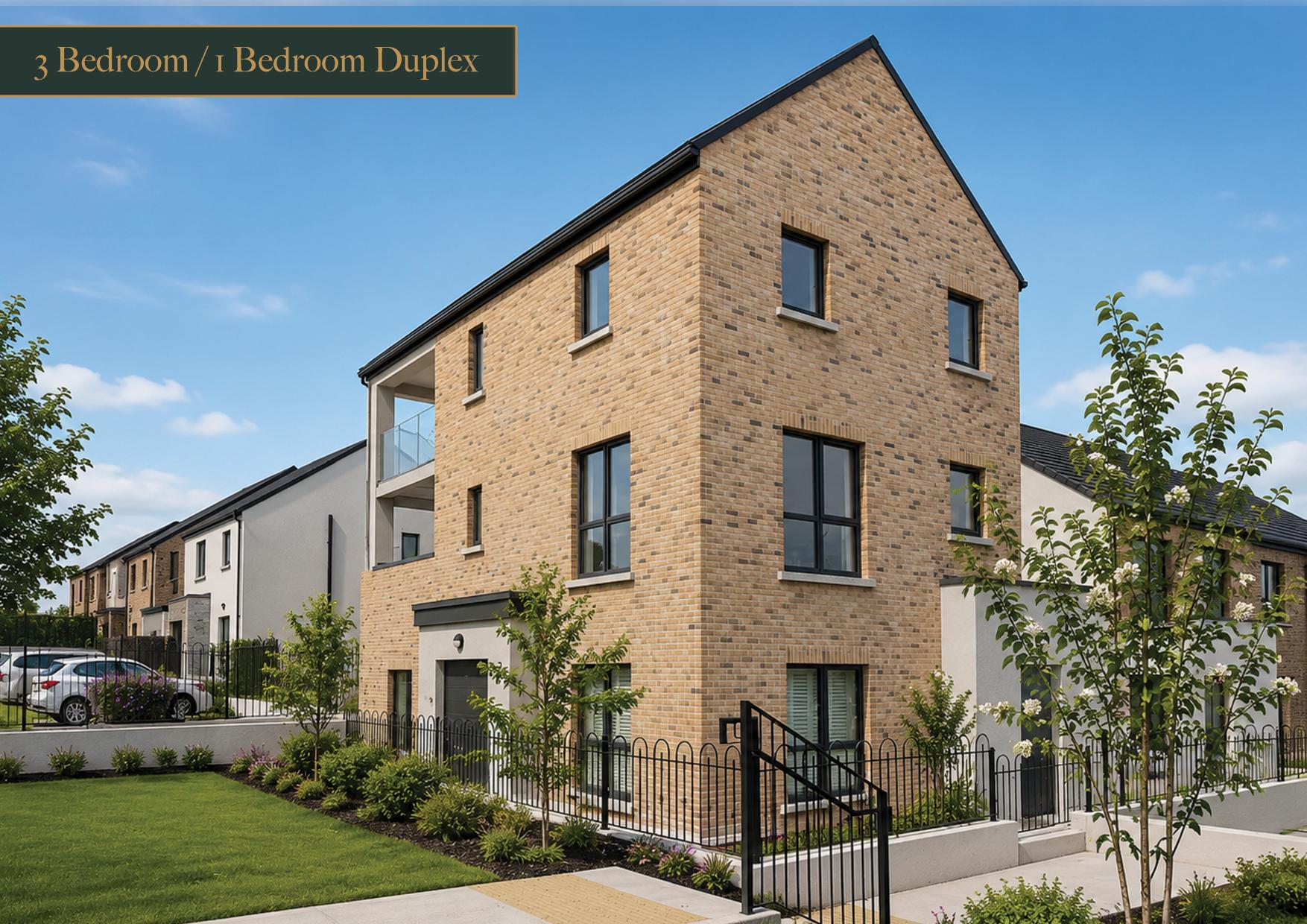3 bedroom and 1 bedroom duplex homes at Belview Wood