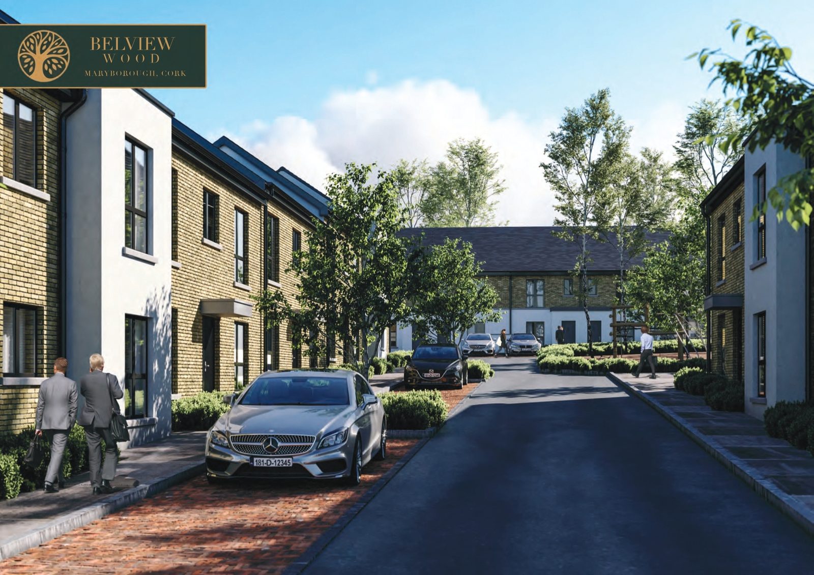 Street view through the development