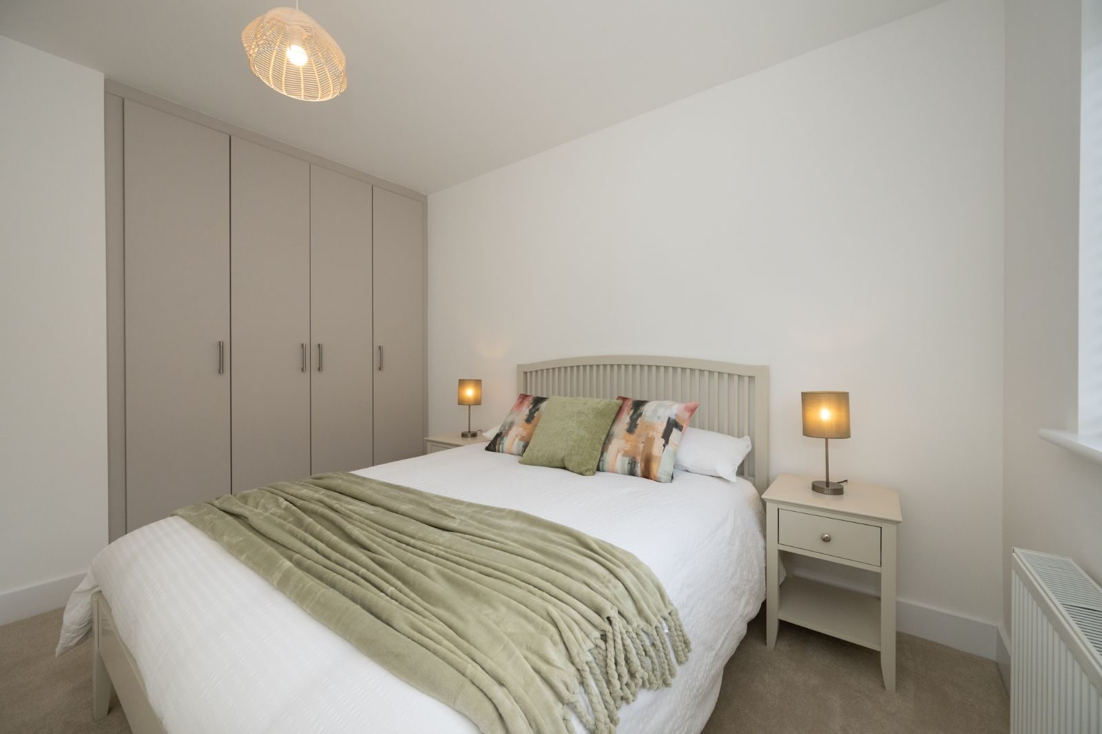 Bedroom with built-in storage