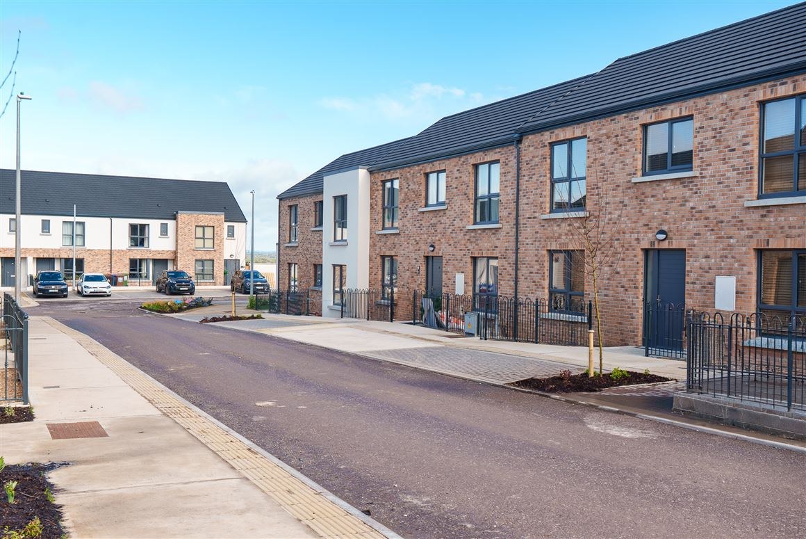 Brick and render family homes